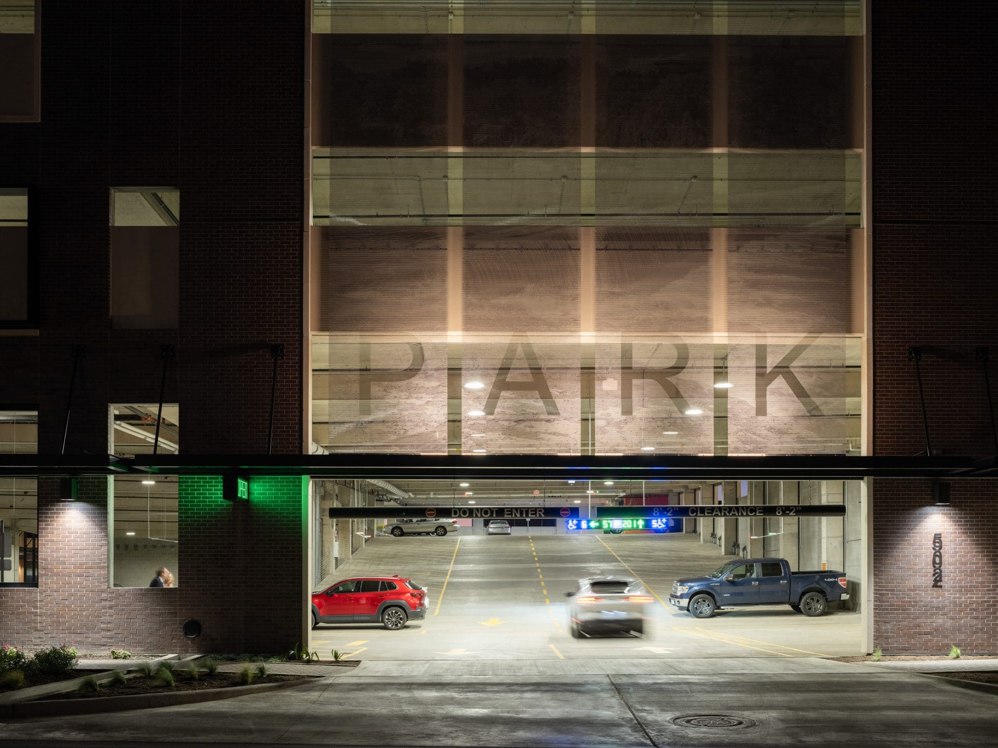 parking garage entrance