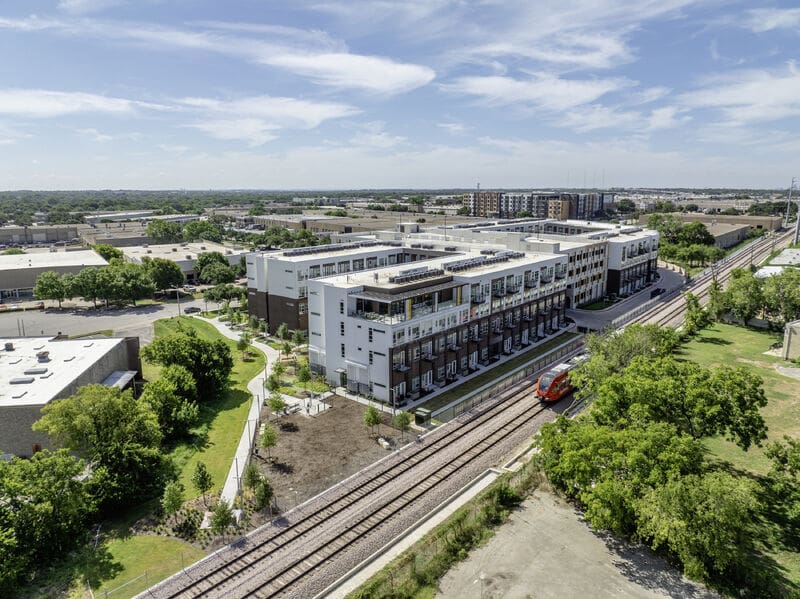 apartment next to train