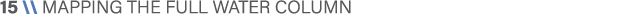 15 \\ MAPPING THE FULL WATER COLUMN