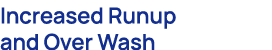 Increased Runup and Over Wash